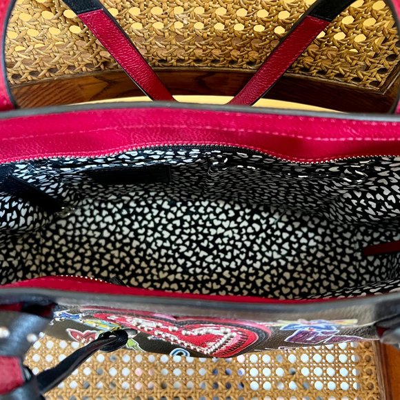 Limited Edition & Rare Brighton Leather Love Scribble Purse with Dust Bag - Picture 13 of 16